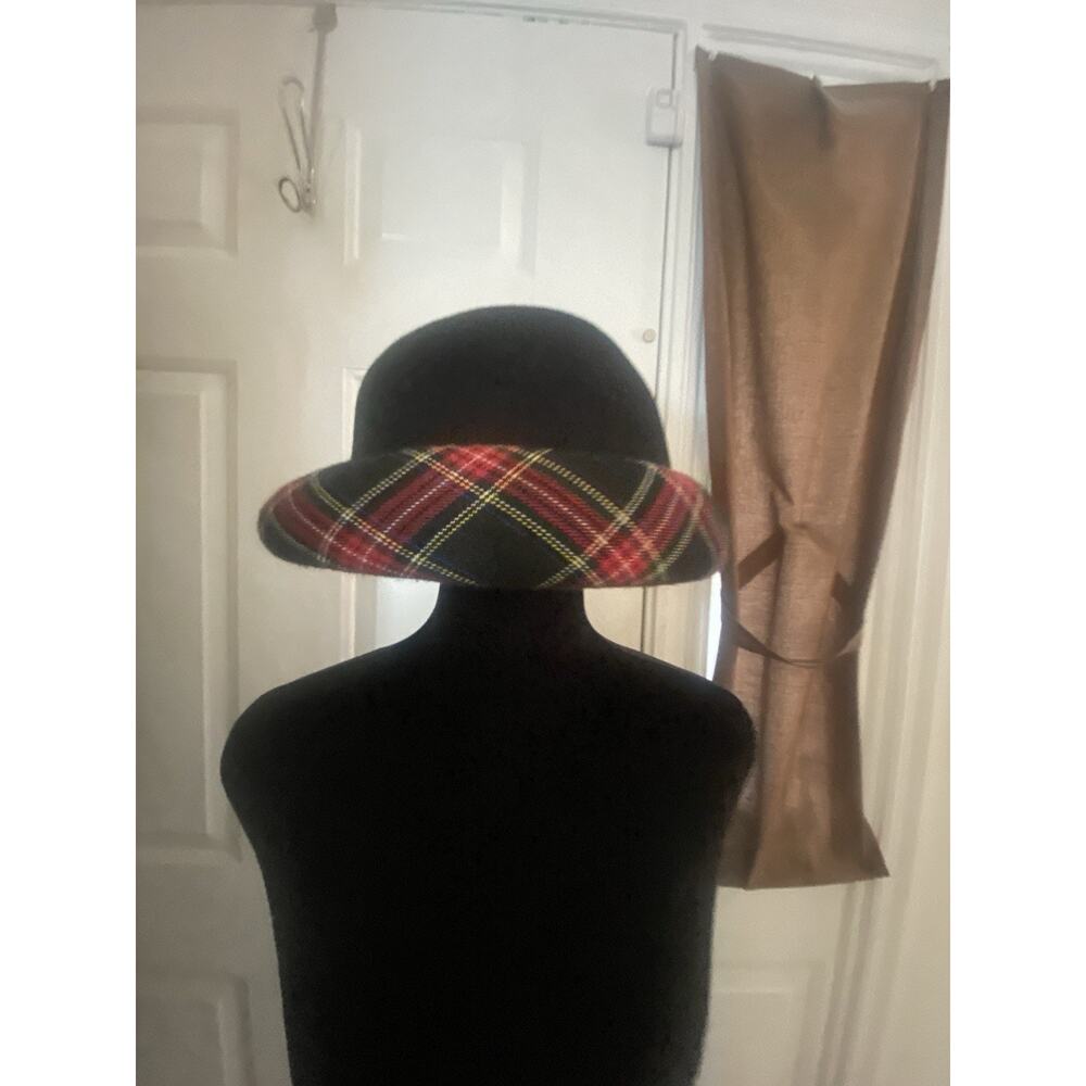 VTG Bollman Hat Co. Importina Black Wool Hat Size 7 22 Inches